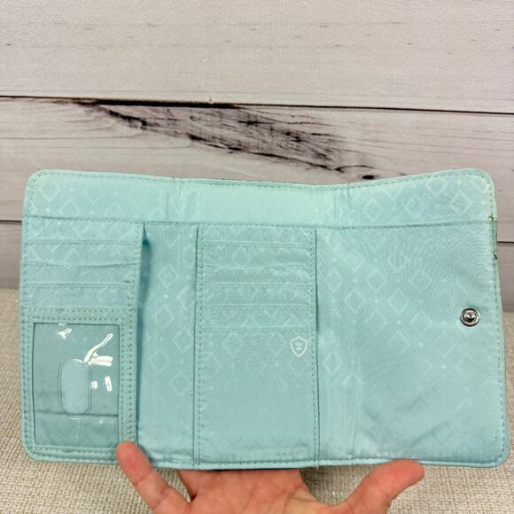 Vera Bradley Blue Floral Wristlet Wallet‎ - Picture 3 of 6